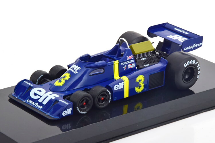 アシェット 1/24 ティレル P34 シックスウィーラー 1976Hachette 1:24 Tyrrell P34 6 Wheeler 1976 ELF Scheckter|Reowide モデルカー カタログ SHOP