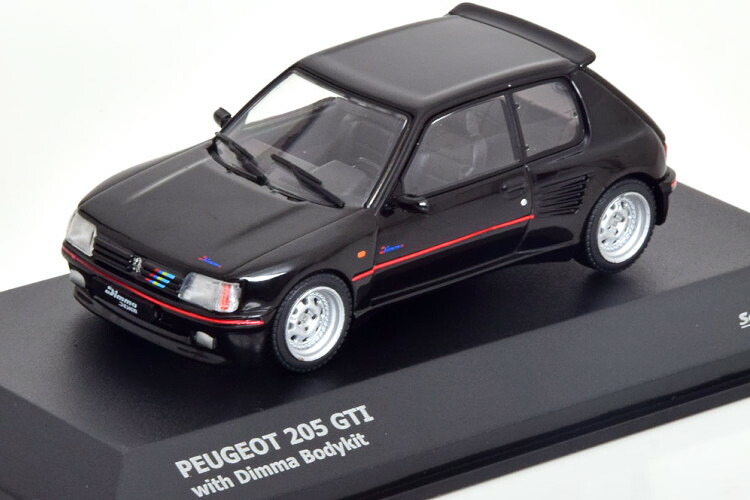 ソリド 1/43 プジョー 205 GTI ディマ ボディキット ブラック Solido 1:43 Peugeot 205 GTI Dimma Bodykit black