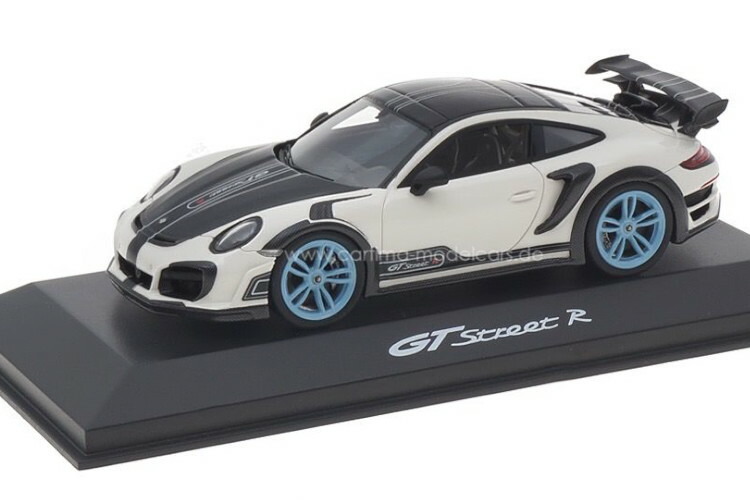 テックアート 1/43 GT ストリート R テックアート コレクション ホワイト ガルフブルー 22台限定 TECHART 1:43 GT street R TECHART Collection White/Rad Gulfblau Limited Edition 22