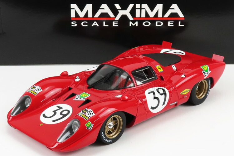 マキシマ 1/18 フェラーリ 312P クーペ #39 DNQ 24時間ル・マン 1970 チャック・パーソンズ トニー・アダモヴィチ サム・ポージー MAXIMA 1:18 FERRARI 312P COUPE N 39 DNQ 24h LE MANS 1970 CHUCK PARSONS TONY ADAMOWICZ SAM POSEY