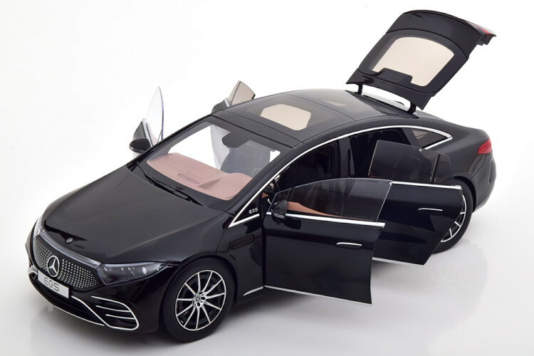 NZG 1/18 メルセデス EQS V297 2022 黒いこと 特別～版 開閉NZG 1:18 Mercedes EQS V297 2022 black special edition of Mercedes