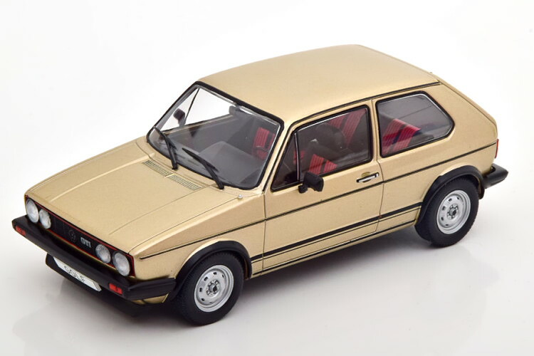 ホワイトボックス 1/24 フォルクスワーゲン ゴルフ 1 GTI ライトゴールド メタリックWhite Box 1:24 VW Golf 1 GTI lightgold-metallic｜Reowide モデルカー カタログ SHOP