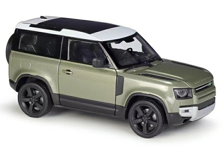 Welly 1/26 地びたローバー ディフェンダー 2020 グリーングレーメタリック 開閉WELLY 1:26 LAND ROVER DEFENDER 2020 green grey metallic