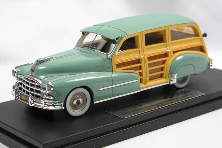 ゴールドバーグ 寄せ合わせ 1/43 ポンティアック 流れ伝達ルート ウッディ ステイション 手押し車 1948 緑であることGoldvarg Collection 1:43 Pontiac Streamlined Woodie Station Wagon 1948 green