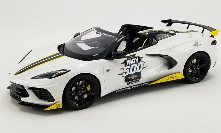リアルアートレプリカ 1/18 シボレー コルベット スティングレイ ペースカー インディ 500 2021 Real Art Replicas 1:18 Chevrolet Corvette Stingray Pace Car Indy 500 2021