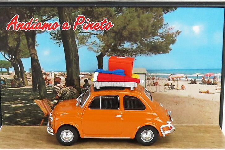 BRUMM PROM 1/43 フィアット 500L 1968 トゥッティ・アル・マーレ ランカントヴォル ピネタ エクスクルーシブ イエロー 100台限定 BRUMM PROM 1:43 FIAT 500L 1968 TUTTI AL MARE L'INCANTEVOLE PINETA ANDIAMO A PINETO EXCLUSIVE CARMODEL YELLOW LIMITED 100 ITEMS｜Reowide モデルカー カタログ SHOP