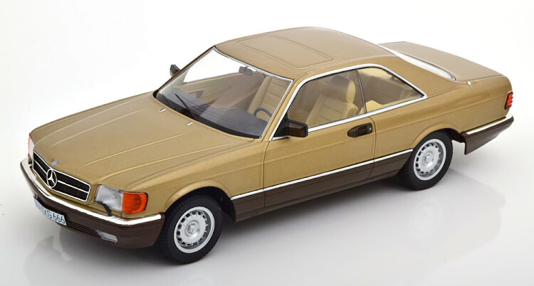 KK-SCALE 1/18 メルセデス 500 SEC C126 1987 ゴールドメタリックKK-Scale 1:18 Mercedes 500 SEC C126 1987 goldmetallic Kalle|Reowide モデルカー カタログ SHOP