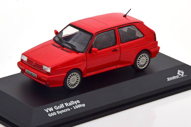 ソリド 1/43 フォルクスワーゲン ゴルフ2 G60 ラリー レッド Solido 1:43 VW Golf 2 G60 Rally red