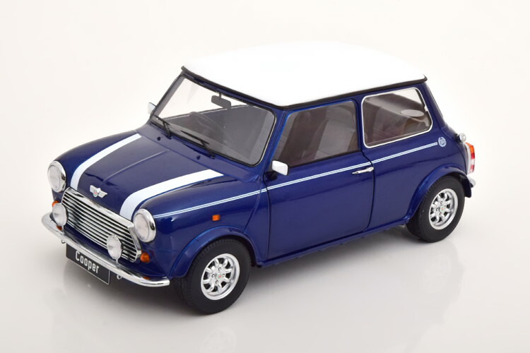 MINI 1/12スケールモデル ホワイト KKスケール 1/12 ミニ クーパー サンルーフ レッド/ホワイト 右