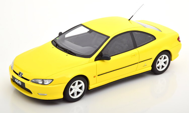 オットーモービル 1/18 プジョー 406 V6 クーペ 1997 イエロー 2000台限定 Otto Mobile 1:18 Peugeot 406 V6 Coupe 1997 yellow Limited Edition 2000 pcs｜Reowide モデルカー カタログ SHOP