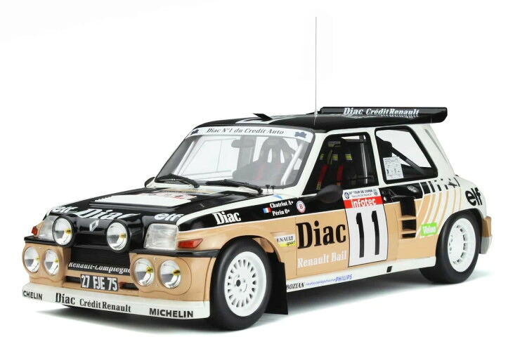 オットー 1/12 ルノー 5 マキシ ターボ #11 第2回 ラリーツールドコルス 1986 1500台限定 Otto Mobile 1:12 Renault 5 Maxi Turbo #11 2nd Rallye Tour de Corse 1986 Limited Edition 1500 pcs|Reowide モデルカー カタログ SHOP