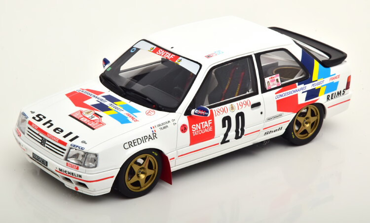 オットー 1/18 プジョー 309 GTI #20 ラリー モンテカルロ 1990 2500台限定Otto Mobile 1:18 Peugeot 309 GTI No 20 Rally Monte Carlo 1990 Tilber/Delecour Limited Edition 2500 pcs｜Reowide モデルカー カタログ SHOP