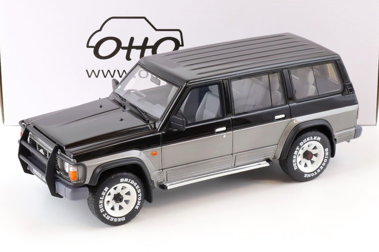 オットーモービル 1/18 日産 見まわる GR Y60 薄墨色/黒いこと 1992 \u003cBR\u003eOtto Mobile 1:18 Nissan Patrol GR Y60 grey/black 1992