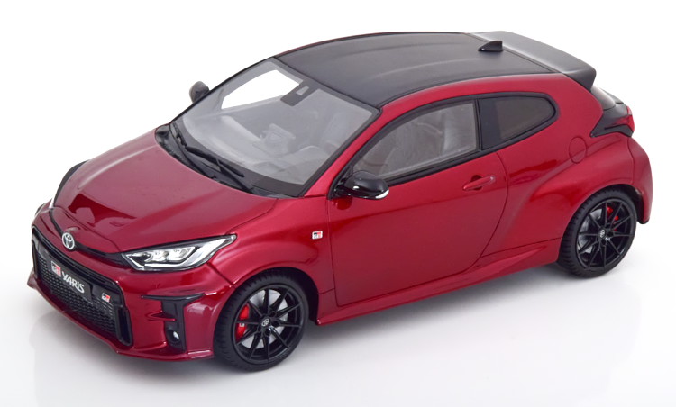 オットー 1/18 トヨタ ヤリス GR 2021 レッドメタリック/フラットブラック 3000台限定OttO-mobile 1:18 TOYOTA Yaris GR 2021 redmetallic flatblack Limited Edition 3000 pcs|Reowide モデルカー カタログ SHOP