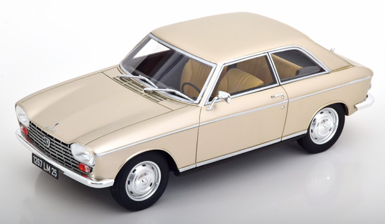 オットー 1/18 プジョー 204 クーペ 1965 ライトゴールドメタリック 999台押さえるOtto Mobile 1:18 Peugeot 204 Coupe 1965 lightgold-metallic Limited Edition 999 pcs