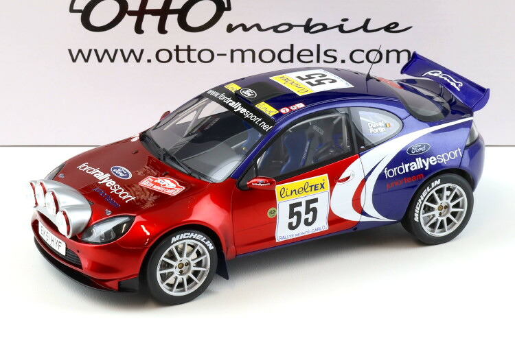 オットー 1/18 ジェラルド・r・フォード ピューマ 百貨店 1600 #55 モンテカルロラリー 2002 デュバルOttO-mobile 1:18  Ford Puma Super 1600 #55 Rallye Monte Carlo 2002 Duval