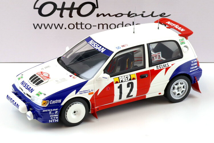 オットーモービル 1/18 日産 サニー GTI-R #12 モンテカルロラリー 1992 MakinenOtto Mobile 1:18 Nissan Sunny GTI-R #12 Rallye Monte Carlo 1992 Makinen|Reowide モデルカー カタログ SHOP