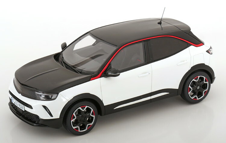 オットーモービル 1/18 オペル モッカ E GS伝達ルート 2021 白いこと 黒いこと 999台押さえるOtto Mobile 1:18 Opel Mokka E GS Line 2021 white black Limited 999 pcs