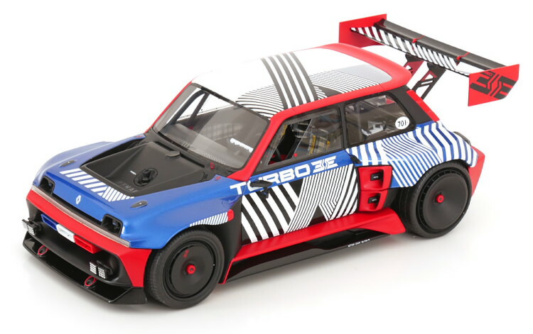 オットーモビル 1/18 ルノー 5 ターボ 3E E-Tech 2023 ブルー ホワイト レッド ブラック 999台限定Otto Mobile 1:18 Renault 5 Turbo 3E E-Tech 2023 blue white red black Limited 999 pcs