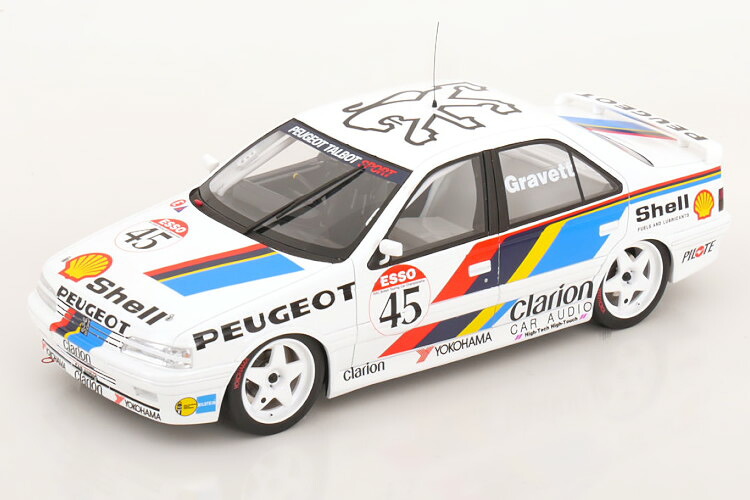 オットーモービル 1/18 プジョー 405 Mi16 野球クラブ プジョー タルボ スポール #45 BTCC 1992 ロブで上げる グラヴェットOtto Mobile 1:18 PEUGEOT 405 Mi16 TEAM PEUGEOT TALBOT SPORT N45 BTCC SEASON 1992 ROBB GRAVETT