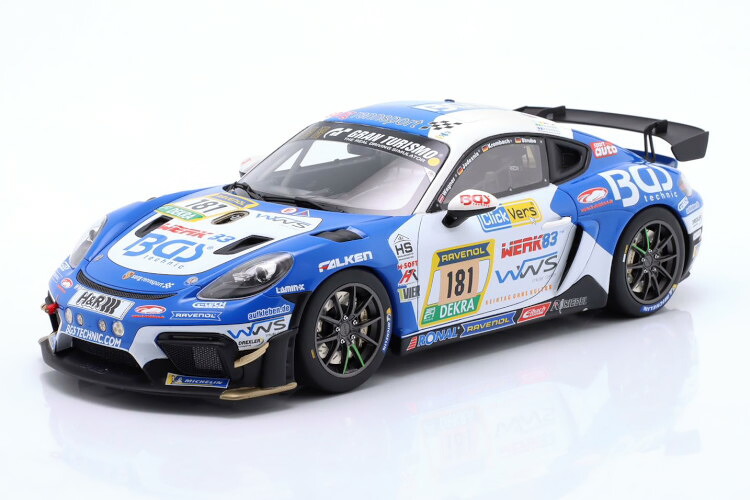 オットーモービル 1/18 ポルシェ 718 ケイマン GT4 RS CS #181 ニュルブルクリンク24第四次元 2024 ゾルク レンスポルト Jodexnis/Krombach/Strube/Wagner 300台押さえるOtto Mobile 1:18 Porsche 718 Cayman GT4 RS CS N181 24h N・・rburgring 2024 Sorg Rennsport