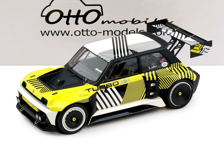 オットーモビル 1/18 ルノー 5 ターボ 3E E-テック RMC ルック 2024 黄色 仕合わせOtto Mobile 1:18 Renault 5 Turbo 3E E-Tech RMC Look 2024 yellow lack