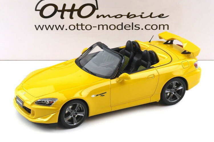 オットーモービル 1/18 ホンダ S2000 CR ニューインディ 2007 黄色パールOttO-mobile 1:18 Honda S2000 CR New Indy 2007 yellow pearl
