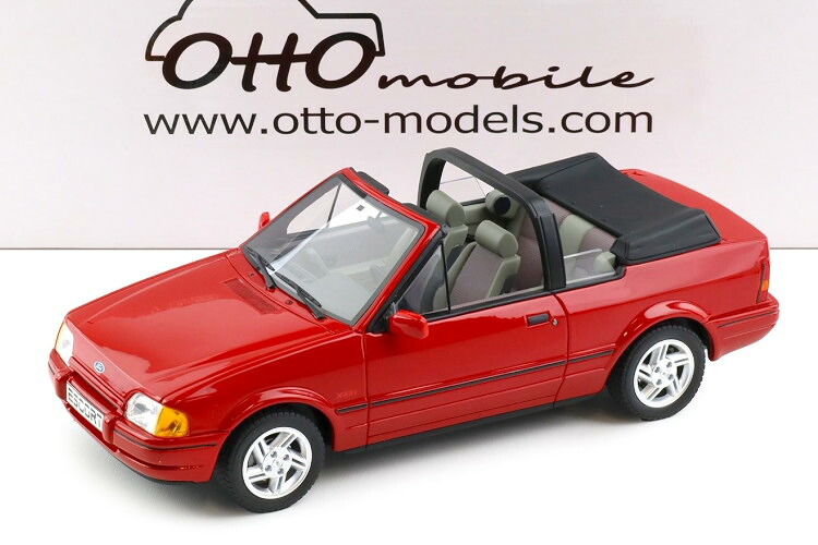 オットーモービル 1/18 ジェラルド・r・フォード 附き添い MK4 XR3i カブリオレ 1986 フラメンコ赤いことOttO-mobile 1:18 Ford Escort MK4 XR3i Cabriolet 1986 Flamenco red