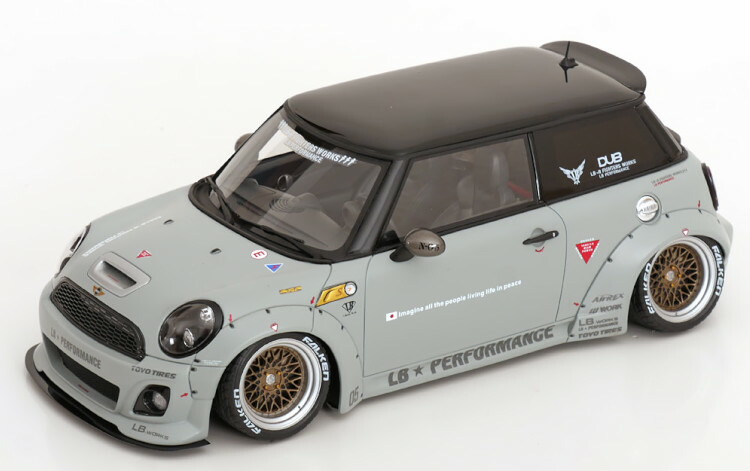 オットーモービル 1/18 MINI クーパー R56 LBネイション 2015 薄墨色 制限事項999台OttOmobile 1:18 MINI Cooper R56 LB Nation 2015 Grey Limited 999 pcs