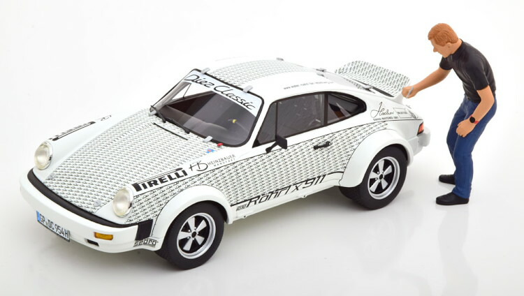 シュコー 1/18 ポルシェ 911 249 フィギュア付 ホワイト ヴァルター・ロール 911台限定 Schuco 1:18 Porsche 911 249 with figure white Walter Rohrl Limitation 911 pcs.｜Reowide モデルカー カタログ SHOP