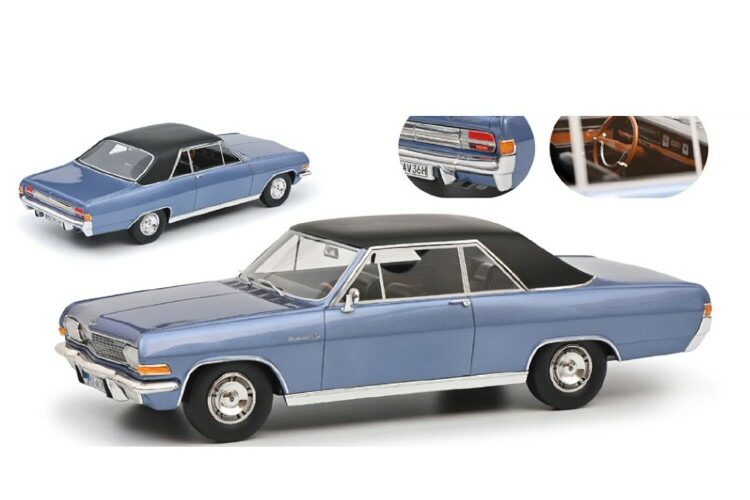 シュコー 1/18 オペル ディプロマット A クーぺ 1965-67 ライトブルーメタリック Schuco 1:18 Opel Diplomat A Coupe year 1965-67 Light Blue metallic