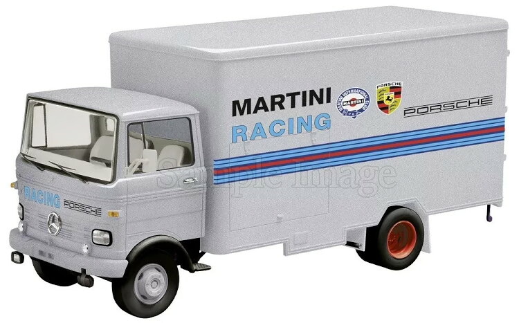 シュコー 1/43 メルセデスベンツ LP 608 カステンワーゲン \"ポルシェ マーティーニ 一ころ\"" しろがね色 1,000台押さえるSCHUCO 1:43 Mercedes-Benz LP 608 Kastenwagen \""Porsche Martini Racing\"" silver Limited 1,000 pcs"