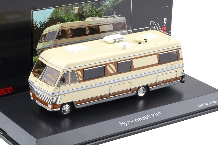 シュコー 1/43 ハイマーモービル 900 モーターホーム ベージュ ブラウンSchuco Pro.R43 1:43 Hymermobil 900 Wohnmobil Beige Brown｜Reowide モデルカー カタログ SHOP