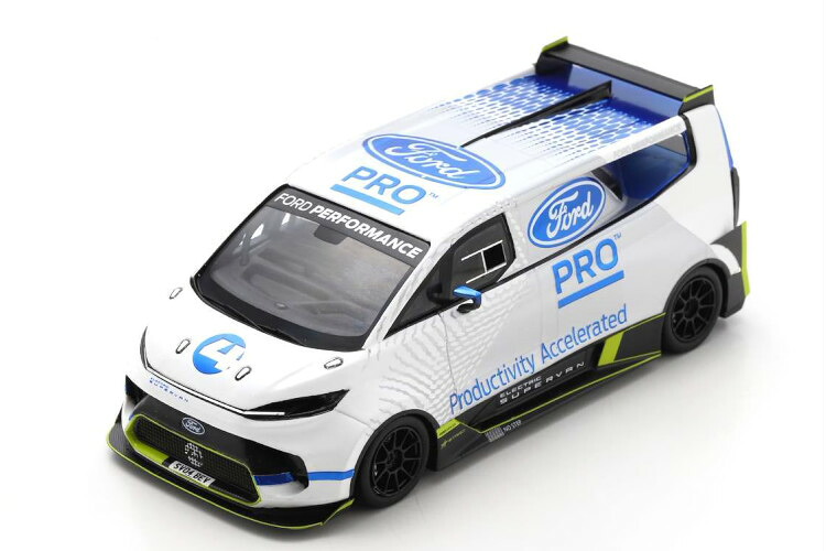 シュコー 1/43 ジェラルド・r・フォード トランジット 百貨店ヴァン 4 2022 白いこと/しろがね色Schuco 1:43 Ford Transit SuperVan 4 2022 white/silver