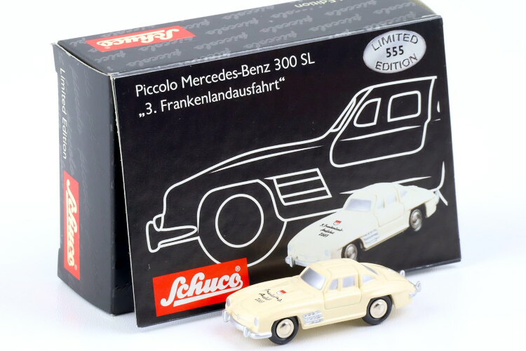 シュコー ピッコロ 1/90 メルセデス 300SL ガルウィング 白いこと 3rd Franconian exitSchuco Piccolo 1:90 Mercedes 300SL Gullwing white 3rd Franconian exit