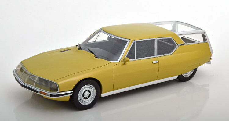 シュコー Pro.R 1/18 シトロエン SM シューティングひと休み 1970-1975 ゴールデン 500台押さえる Schuco Pro.R 1:18 Citroen SM Shooting Brake 1970-1975 golden Limited Edition 500 pcs