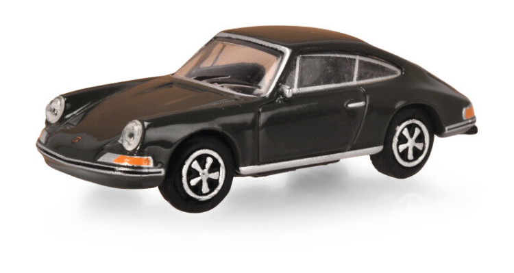 シュコー 1/87 ポルシェ 911 S クーペ 1972ダークグレー Schuco 1:87 Porsche Set of 3 Porsche 911 S Coupe built in 1972 dark gray