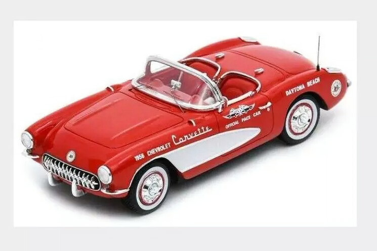 シュコー 1/43 シボレー コルベット C1 カブリオレ ペースカー デイトナ500 1956 レッド Schuco 1:43 Chevrolet Corvette C1 Cabriolet Pace Car Daytona 500 1956 red