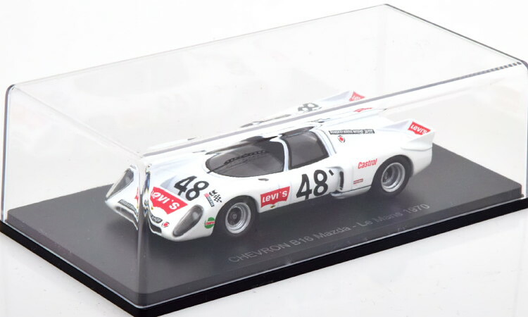 ぴかぴか光る 1/43 シェブロン マツダ B16 #48 24第四次元ル・マン 1970 特別～版 アシェット 外箱なしSpark 1:43 Chevron B16 Mazda No 48 24h Le Mans 1970 Vernaeve/Deprez special edition for Hachette ミニカー・トイカー-車