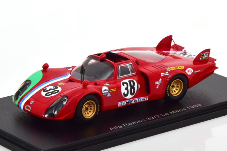 楽天市場】スパーク 1/43 アルファロメオ T33/2 36番 ル・マン24