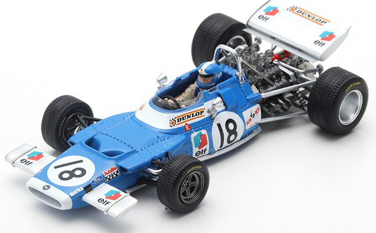 スパーク製　マトラＭＳ８０　1／１８　１９６９フランスグランプリ　ベルトワズ仕様 スパーク製 マトラMS80 1／18 1969フランスグランプリ