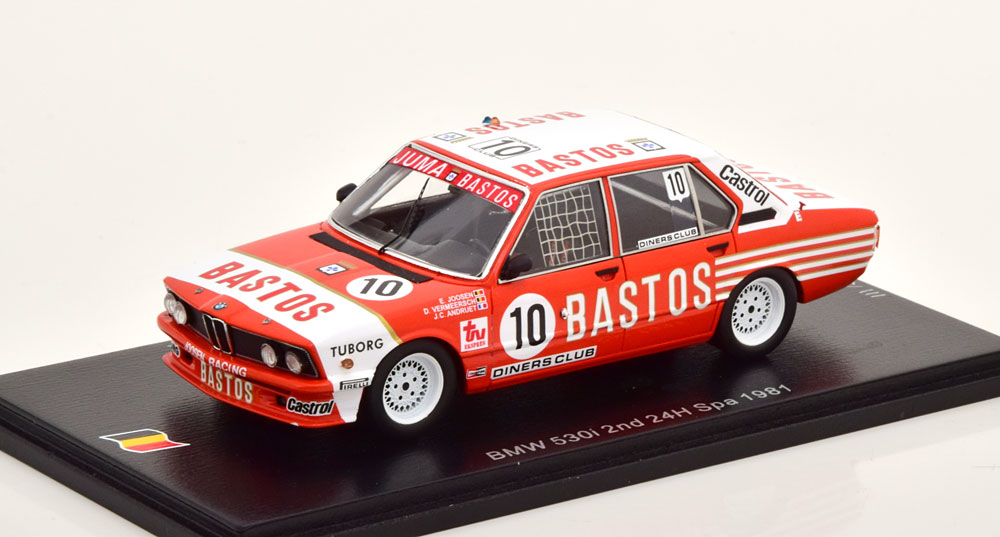 Miniature 1:43 Spark BMW 635 Csi #3 - 24H Spa 1983 - Stuck/Brun/Grohs