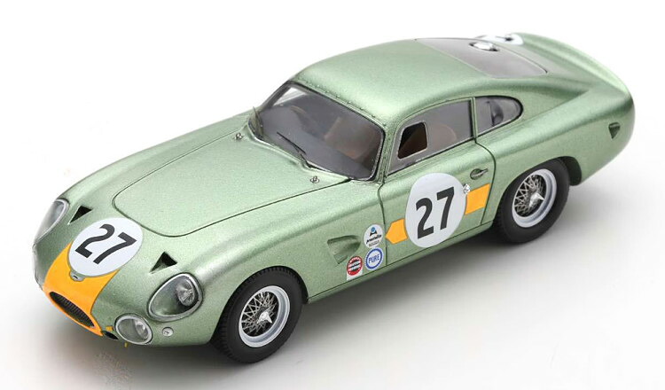スパーク 1/43 アストンマーティン DP214 #27 2000km デイトナ 1964 Spark 1:43 Aston Martin DP214 No.27, 2000km Daytona 1964 Hetreed Kerrison｜Reowide モデルカー カタログ SHOP
