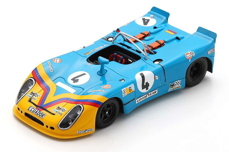 スパーク 1/43 ポルシェ 908/02 #4 ル・マン24時間レース 1973 Spark 1:43 Porsche 908/02 No 4 24h Le Mans 1973 Ortega Merello