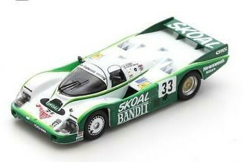 スパーク 1/64 ポルシェ 956B 2.6L ターボ チーム スコールバンディット #33 3rd ル・マン24時間 1984 パーマー SPARK 1:64 PORSCHE 956B 2.6L TURBO TEAM SKOAL BANDIT PORSCHE N 33 3rd 24h LE MANS 1984 D.HOBBS P.STREIFF S.VAN DER MERWE