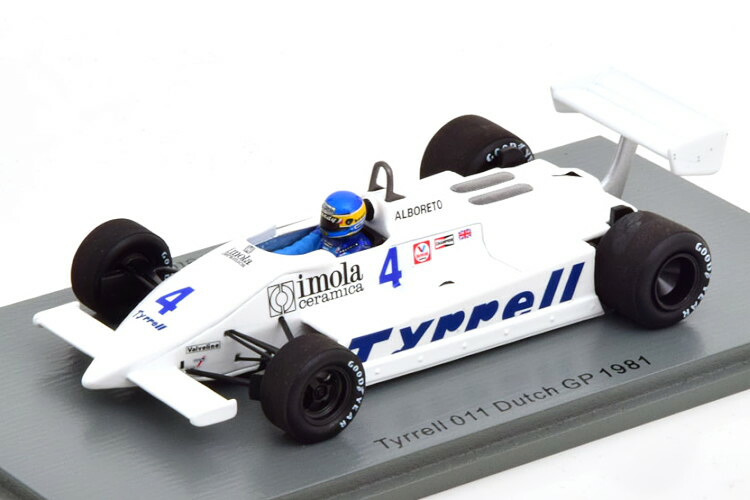 スパーク 1/43 ティレル 011 オランダGP 1981 アルボレートSpark 1:43 Tyrrell 011 GP Netherlands 1981 Alboreto｜Reowide モデルカー カタログ SHOP 16,872円