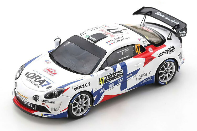 スパーク 1/43 アルピーヌ A110 RGT #47 モンテカルロ ラリー 2021Spark 1:43 Alpine A110 RGT No.47, Rally Monte Carlo 2021 Vauclare Astier｜Reowide モデルカー カタログ SHOP