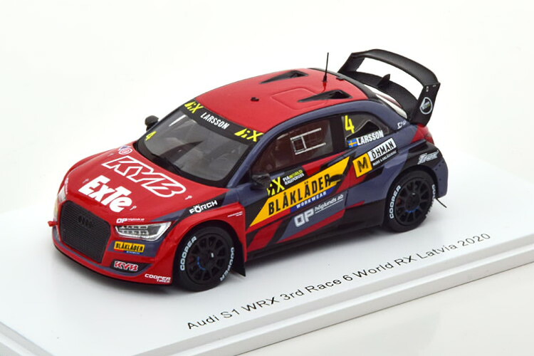 スパーク 1/43 アウディS1 WRX #4 レース 6 ワールド RX ラトビア 2020 ラーソン Spark 1:43 Audi S1 WRX No 4 Race 6 World RX Latvia 2020 Larsson