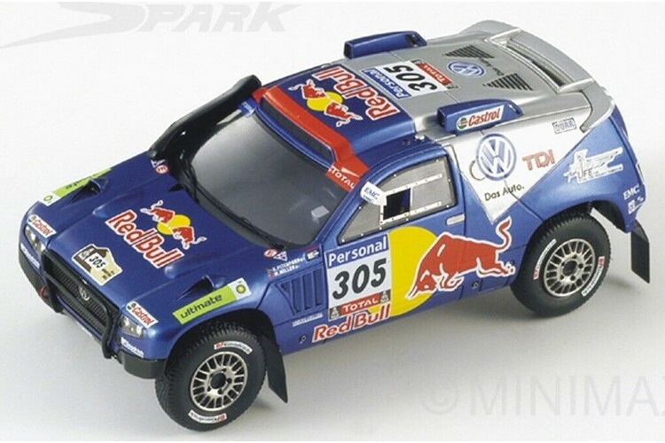 スパーク 1/43 フォルクスワーゲン レーストゥアレグ #305 3rd ダカール 2010 ミラー PITCHFORD Spark 1:43 VOLKSWAGEN - TOUAREG RACE 2 N 305 3rd DAKAR 2010 MILLER - PITCHFORD