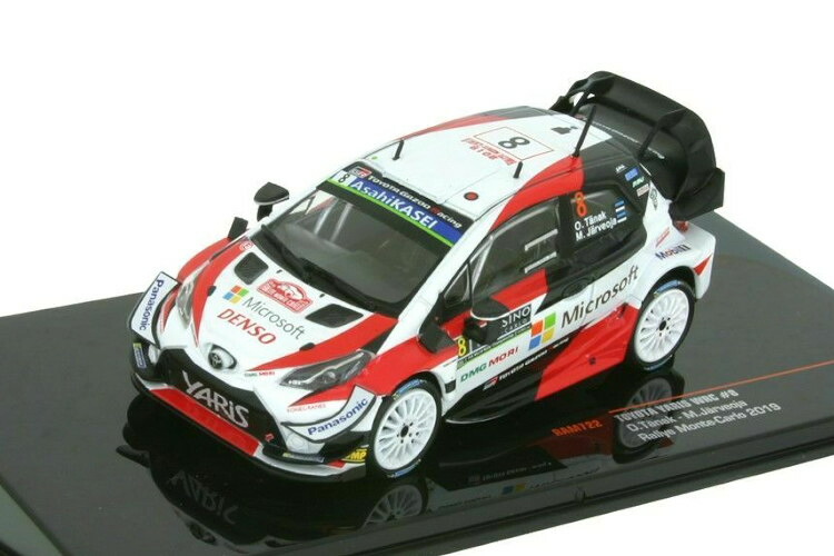 イクソ 1/43 トヨタ ヤリス WRC #8 モンテカルロ 2019 Ixo 1:43 Toyota Yaris WRC n°8 Monte Carlo 2019 Tanak Jarveoja